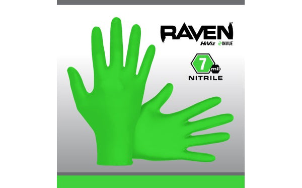 SAS Raven Nitrile Hi-Viz InVue Gloves
