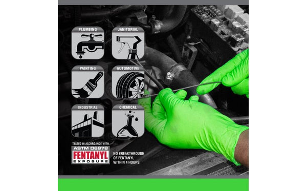 SAS Raven Nitrile Hi-Viz InVue Gloves