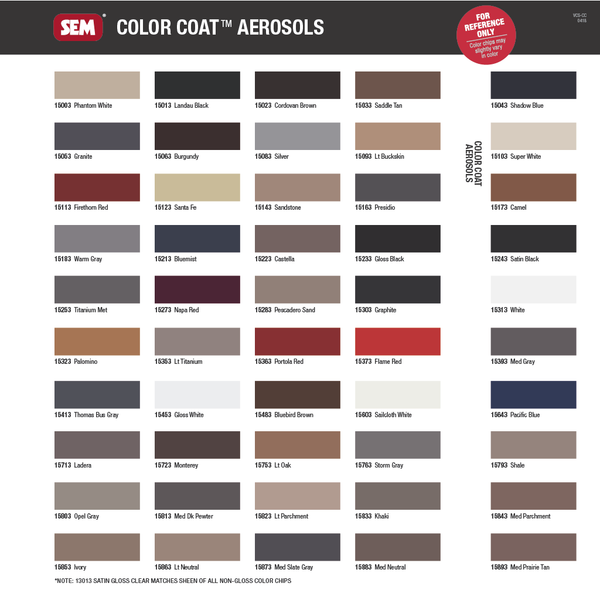 SEM Color Coat Flexible Paints