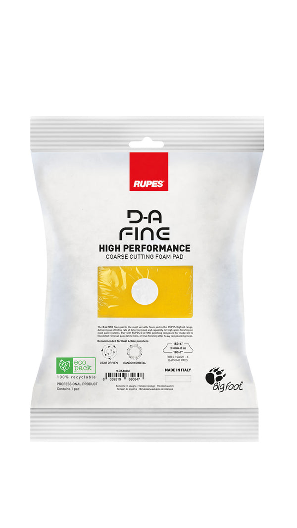 Rupes D-A Fine Yellow Foam Pad