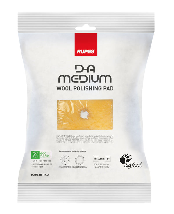 Rupes D-A Medium Yellow Wool Pad