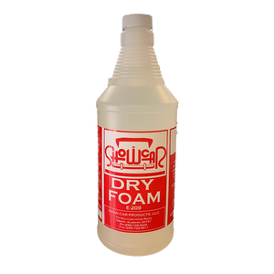 A quart bottle of Showcar Dry Foam on a white background