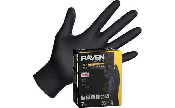 SAS Raven Nitrile Gloves (50pk)