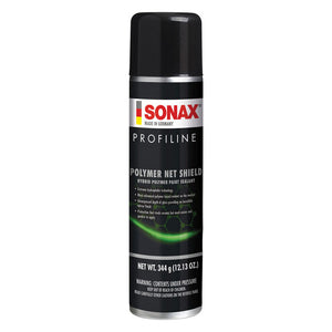 Sonax Polymer Net Shield spray can on a white background