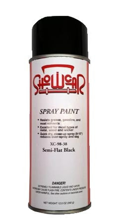 Show Car Semi Flat Black Spray Paint aerosol can